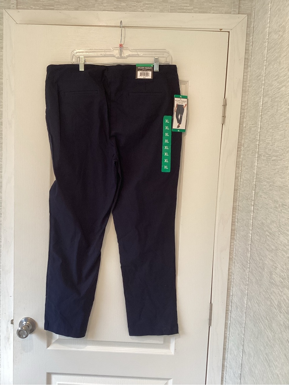 Hilary Radley Navy Slim Leg Pants XL BNWT - Picture 3 of 4
